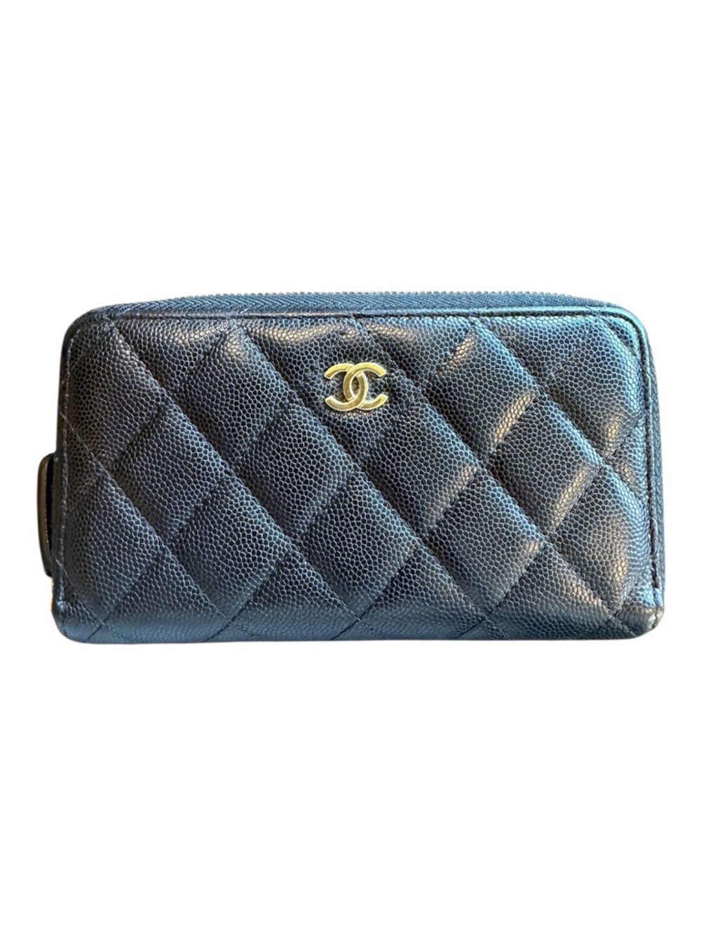 CHANEL Caviar Medium Zip Wallet
